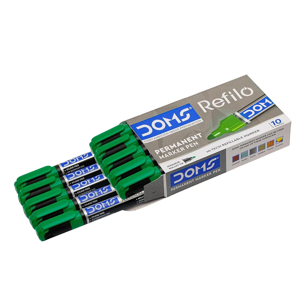 DOMS 7416- GREEN PERMANENT MARKER DOMS 7416- GREEN PERMANENT MARKER